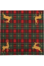 Caspari Christmas Dinner Napkins 20pk Reindeer Tartan Caspari Christmas Dinner Napkins 20pk Reindeer Tartan