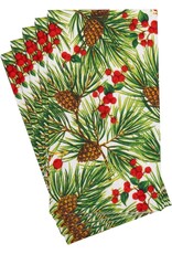 Caspari Christmas Guest Towel Napkins 15pk Evergreen and Berries Caspari Christmas Guest Towel Napkins 15pk Evergreen and Berries