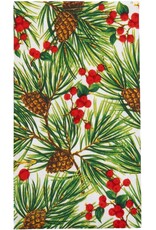 Caspari Christmas Guest Towel Napkins 15pk Evergreen and Berries Caspari Christmas Guest Towel Napkins 15pk Evergreen and Berries