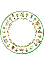 Caspari Christmas Paper Dinner Plates Round 8pk On the Twelfth Day Caspari Christmas Paper Dinner Plates Round 8pk On the Twelfth Day