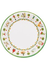Caspari Christmas Paper Dinner Plates Round 8pk On the Twelfth Day Caspari Christmas Paper Dinner Plates Round 8pk On the Twelfth Day