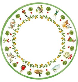 Caspari Christmas Paper Salad Dessert Plates 8pk On The Twelfth Day