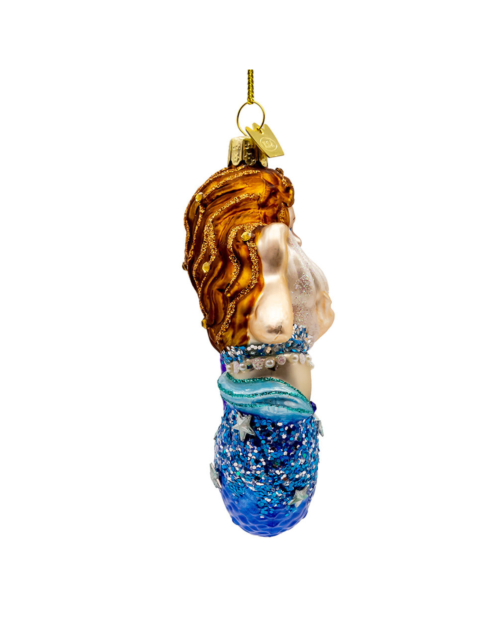 Kurt Adler Bellissimo Glass Mermaid 4.5 Inch