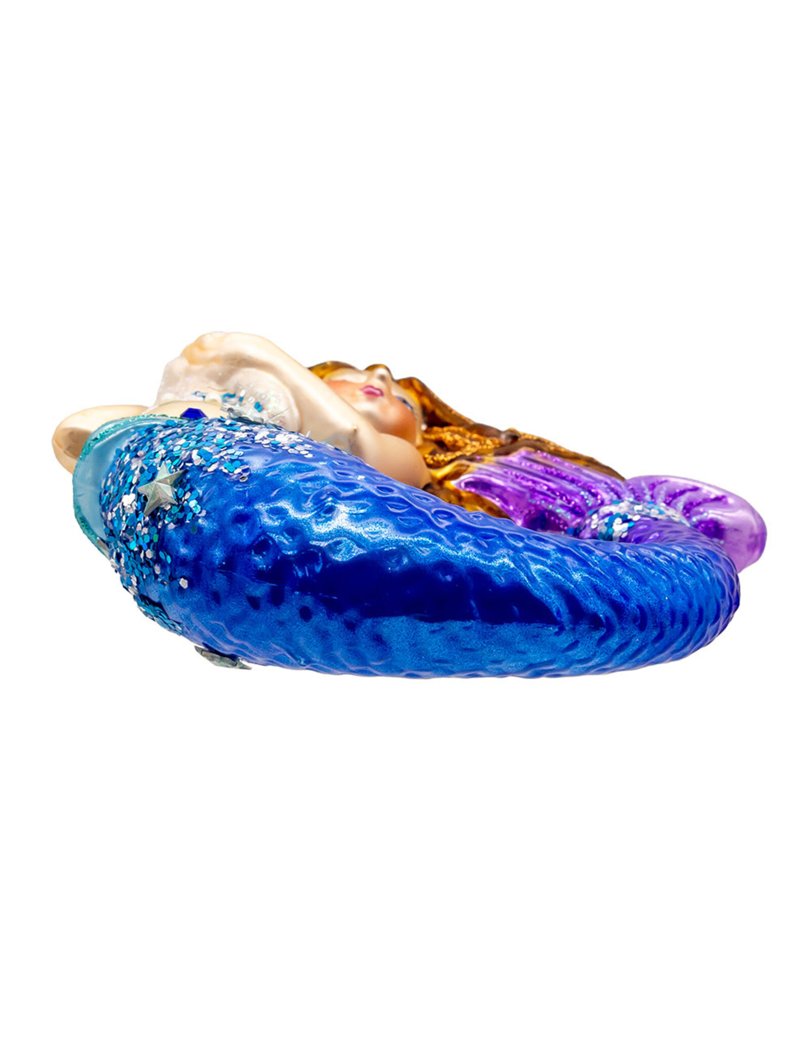 Kurt Adler Bellissimo Glass Mermaid 4.5 Inch