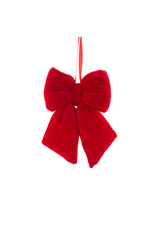 Kurt Adler Red Bow With Hanger 9x6x2 Inch