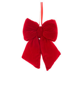 Kurt Adler Red Bow With Hanger 9x6x2 Inch