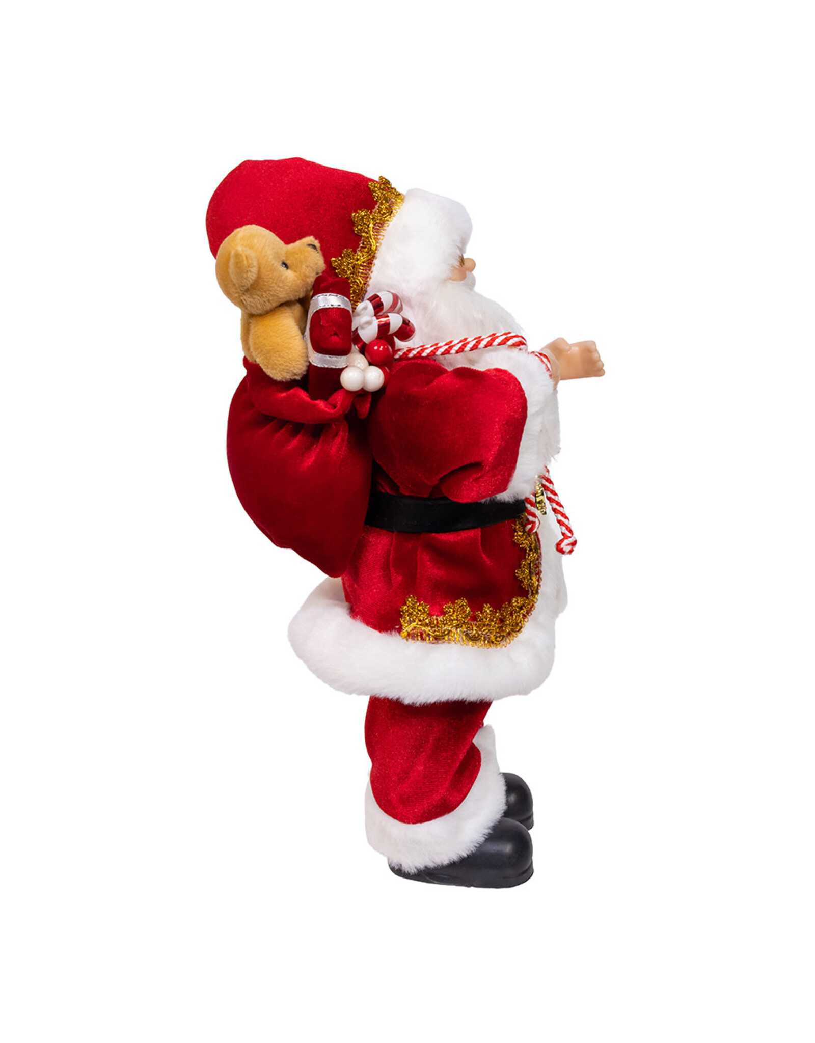 Kurt Adler Standing Sana With Sack & Belt 12 Inch