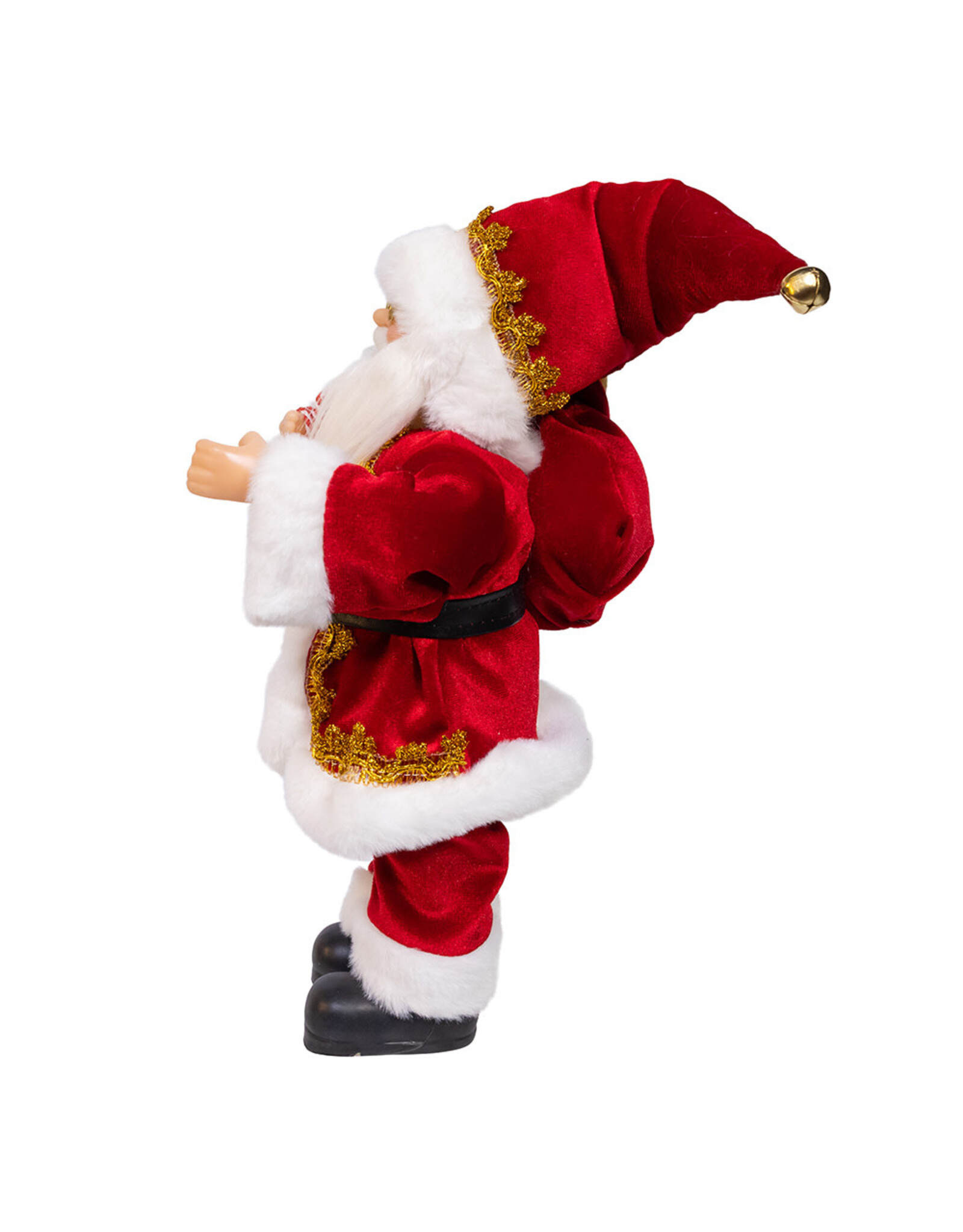 Kurt Adler Standing Sana With Sack & Belt 12 Inch