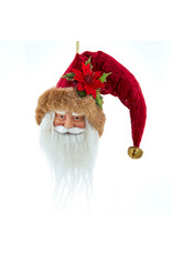 Kurt Adler Elegant Santa Head Ornament 9 Inch