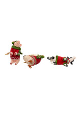 Kurt Adler Farm Animals Wearing Sweaters Ornaments 3 Assorted
