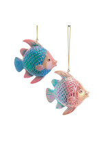 Kurt Adler Tropical Fish Electroplated Ornaments 2 Assorted