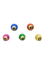 Kurt Adler Glass Multicolor Glittered Bulb Ornaments 1.8 Inch 16pc