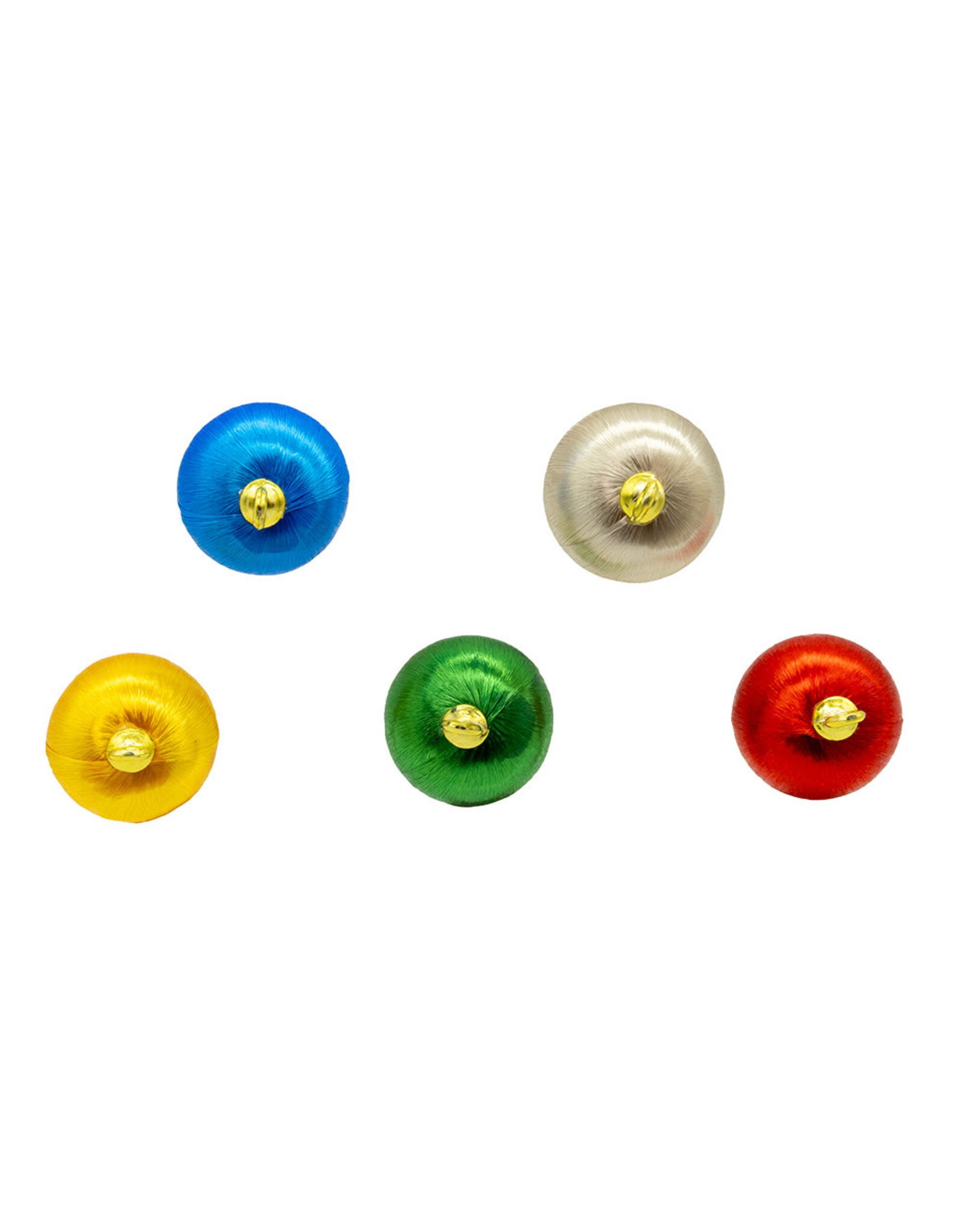 Kurt Adler Multicolor Silk Ball Ornaments 1.18 Inch 25pc
