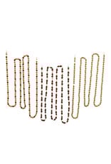 Kurt Adler Miniature Round Bead Garlands 6FT 3 Assorted