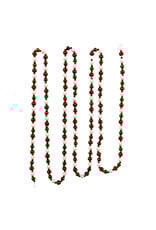 Kurt Adler Miniature Round Bead Garlands 6FT 3 Assorted