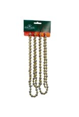 Kurt Adler Miniature Round Bead Garlands 6FT Gold