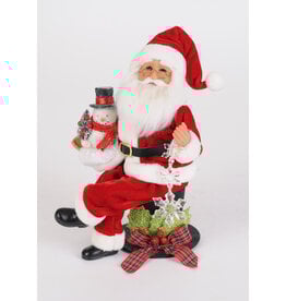 Karen Didion Top Hat Santa Christmas Decor