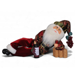 Karen Didion Wine Time Santa Christmas Decor