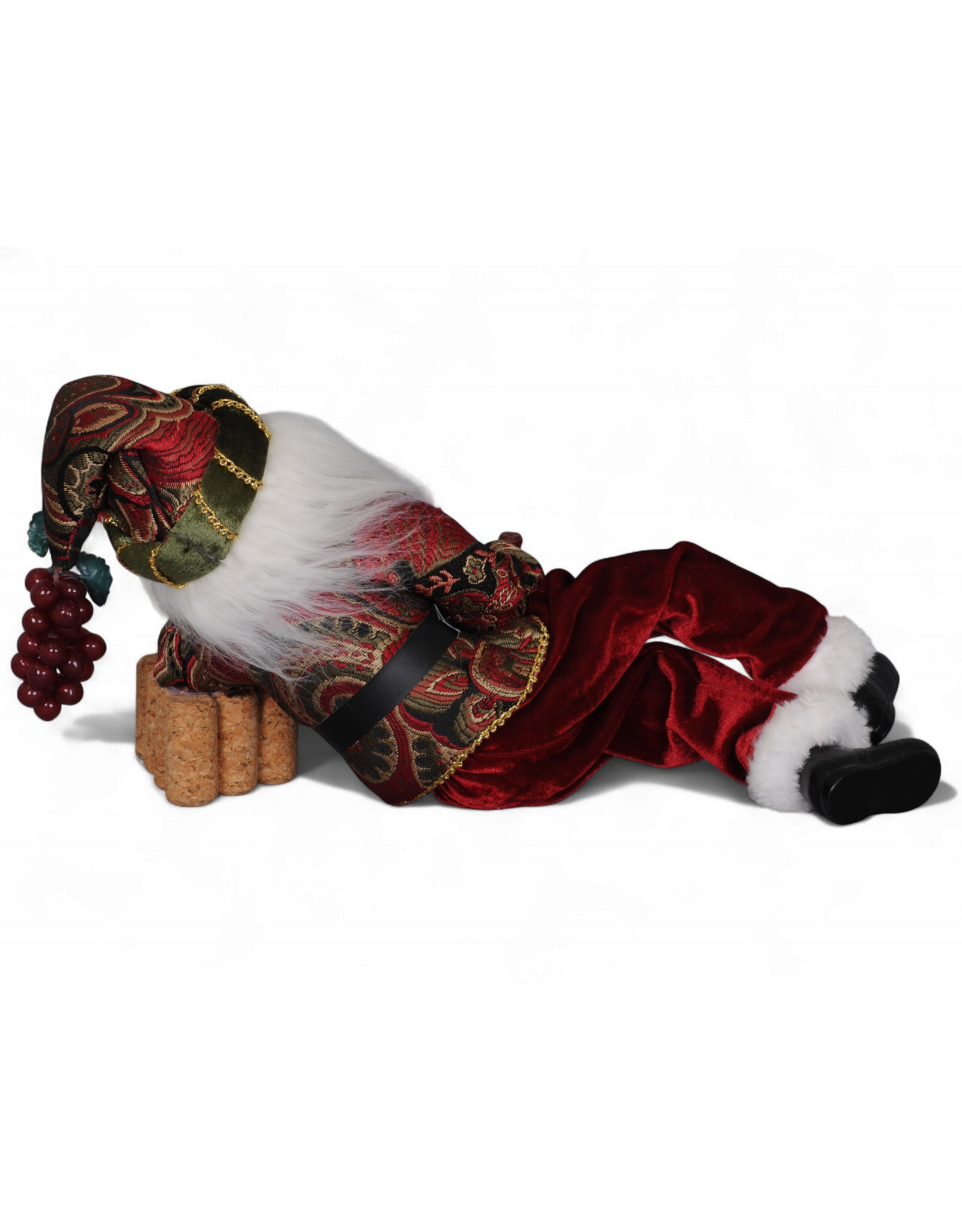 Karen Didion Wine Time Santa Christmas Decor