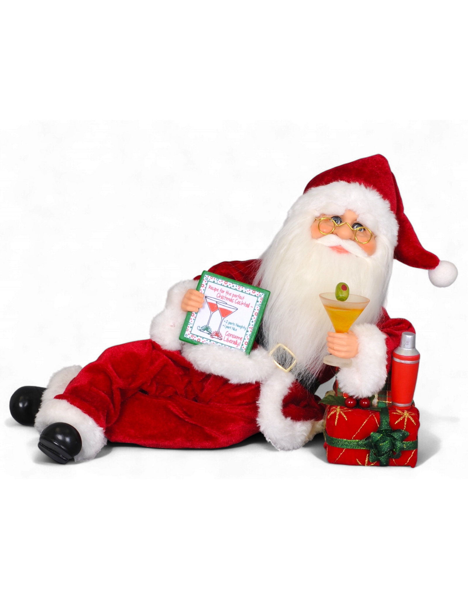 Karen Didion Martini Mixer Santa Christmas Decor