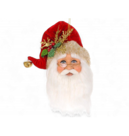 Karen Didion Santa Head Ornaments 1PC 7x4x9