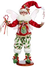 Mark Roberts Fairies Christmas Candy-cane Holly Fairy on Base 21 Inch