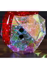 Seasonal Prismatic Iridescent LED Snowman Decor 16 Inch