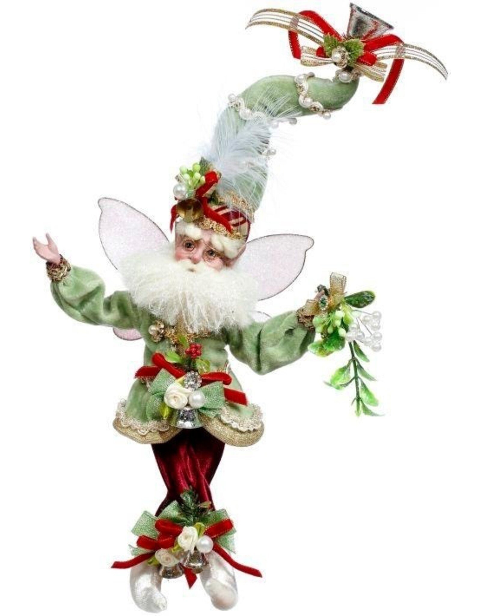 Mark Roberts Fairies Christmas Mistletoe Fairy SM 11 Inch