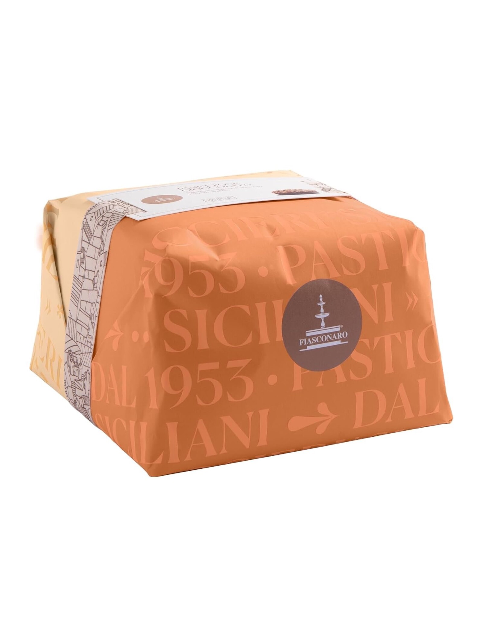 FIASCONARO Panettone Italian Holiday Bread Cake 1KG Chocolate