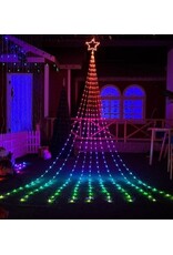 Seasonal Vivvi App-Based Multi-Color LED Outdoor Waterfall Lights 11FT