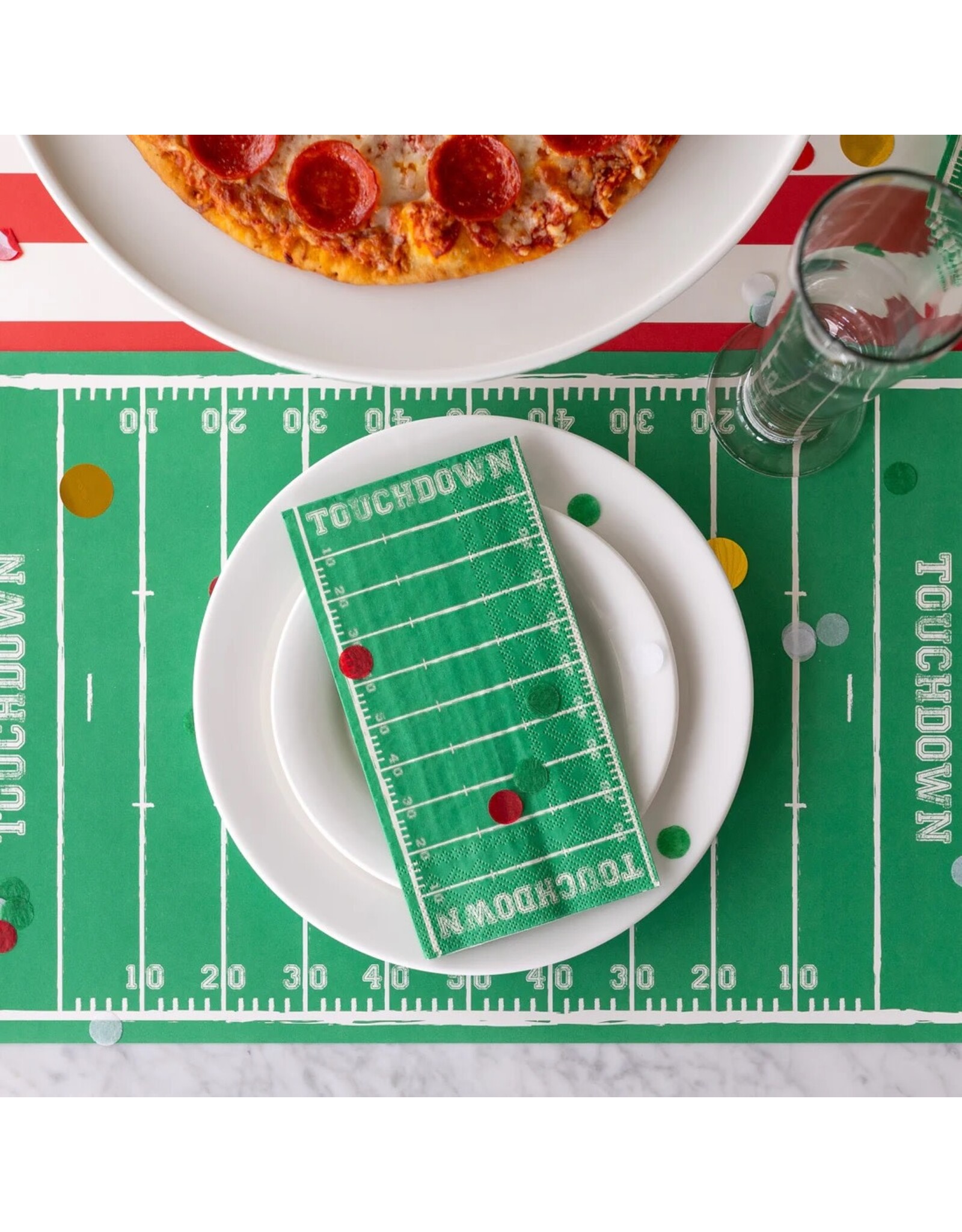 Hester & Cook Paper Guest Towel Napkins Touchdown Football Game Day