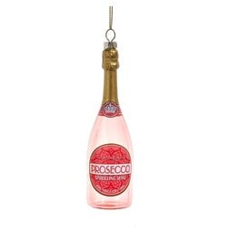 Kurt Adler Glass Prosecco Bottle Ornament
