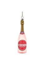 Kurt Adler Glass Prosecco Bottle Ornament