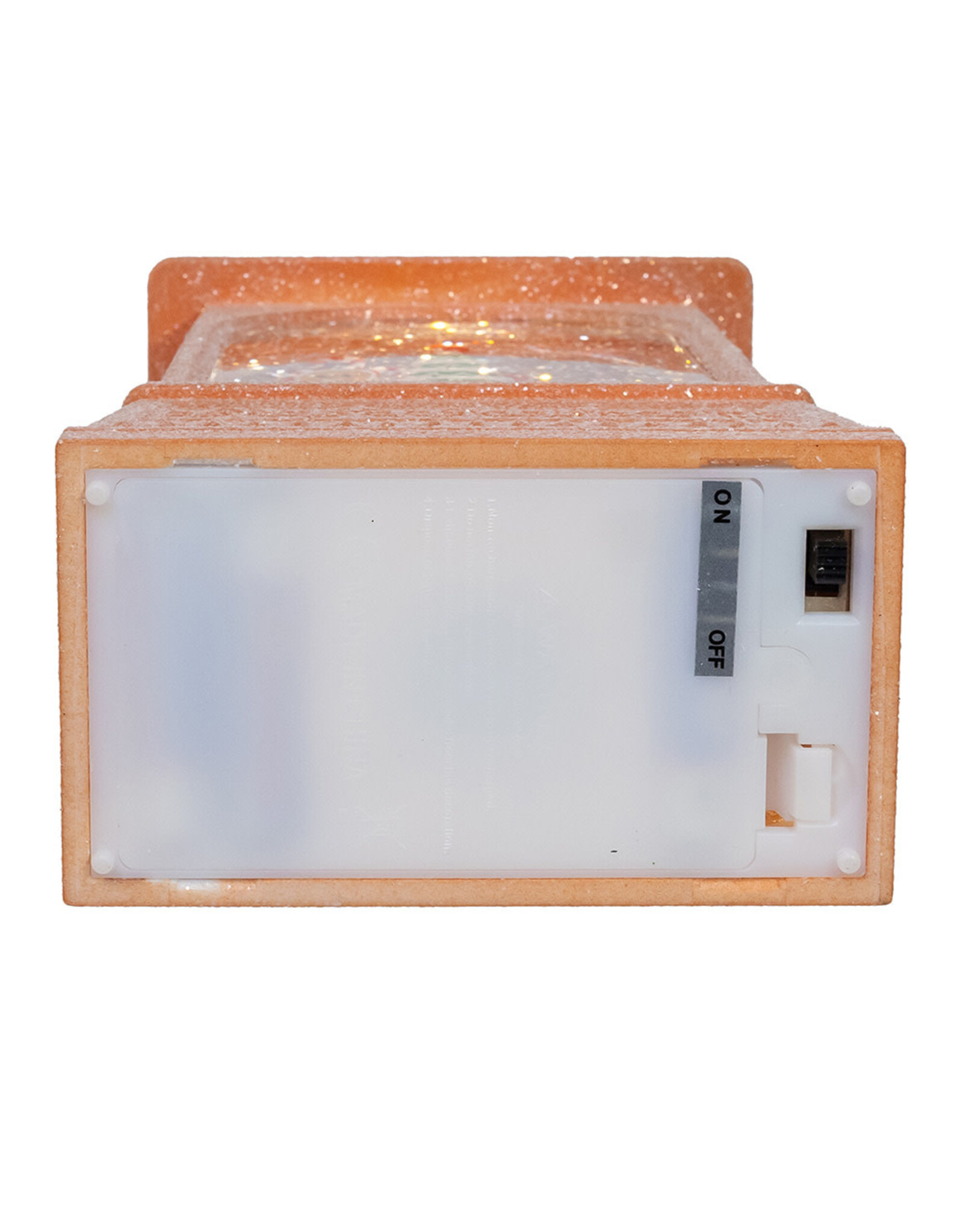 Kurt Adler Snow Globe Water Lanterns LED Gingerbread and Tree B/O