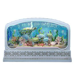 Kurt Adler Snow Globe Water Lanterns LED Marine Scene B/O