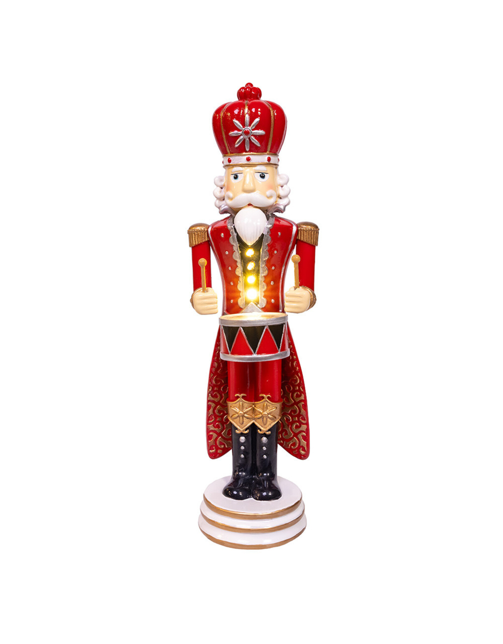 Kurt Adler Battery-Operated Lighted King Nutcracker Table Piece 12in