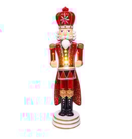 Kurt Adler Battery-Operated Lighted King Nutcracker Table Piece 12in
