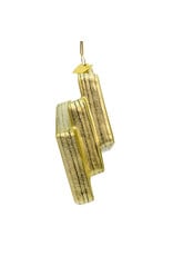 Kurt Adler Noble Gems Glass $100 Bill Ornament 5 Inch