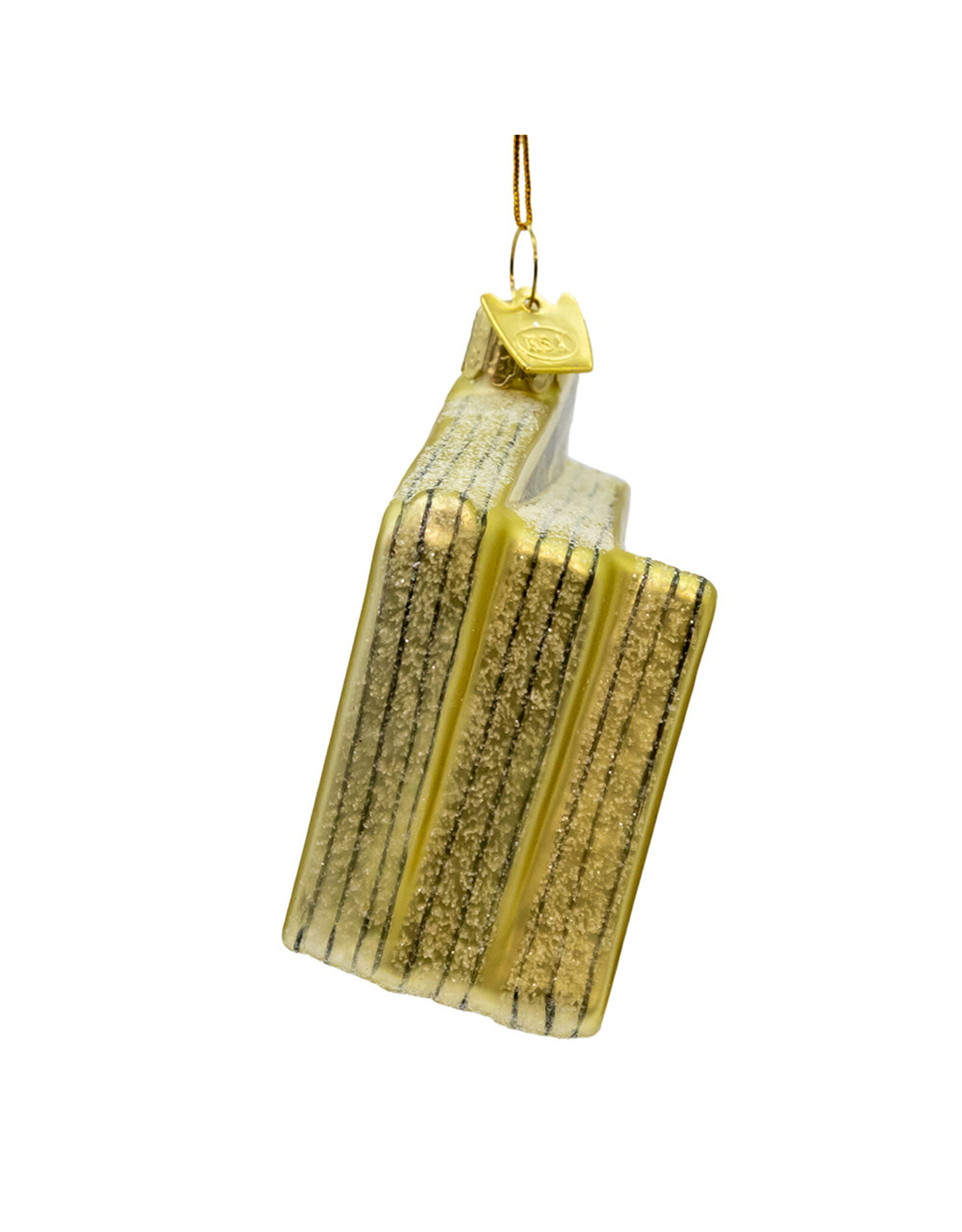 Kurt Adler Noble Gems Glass $100 Bill Ornament 5 Inch