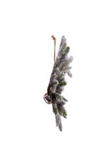 Kurt Adler Wreath Pre-Lit Battery-Operated WW LED Flocked Pine Wreath