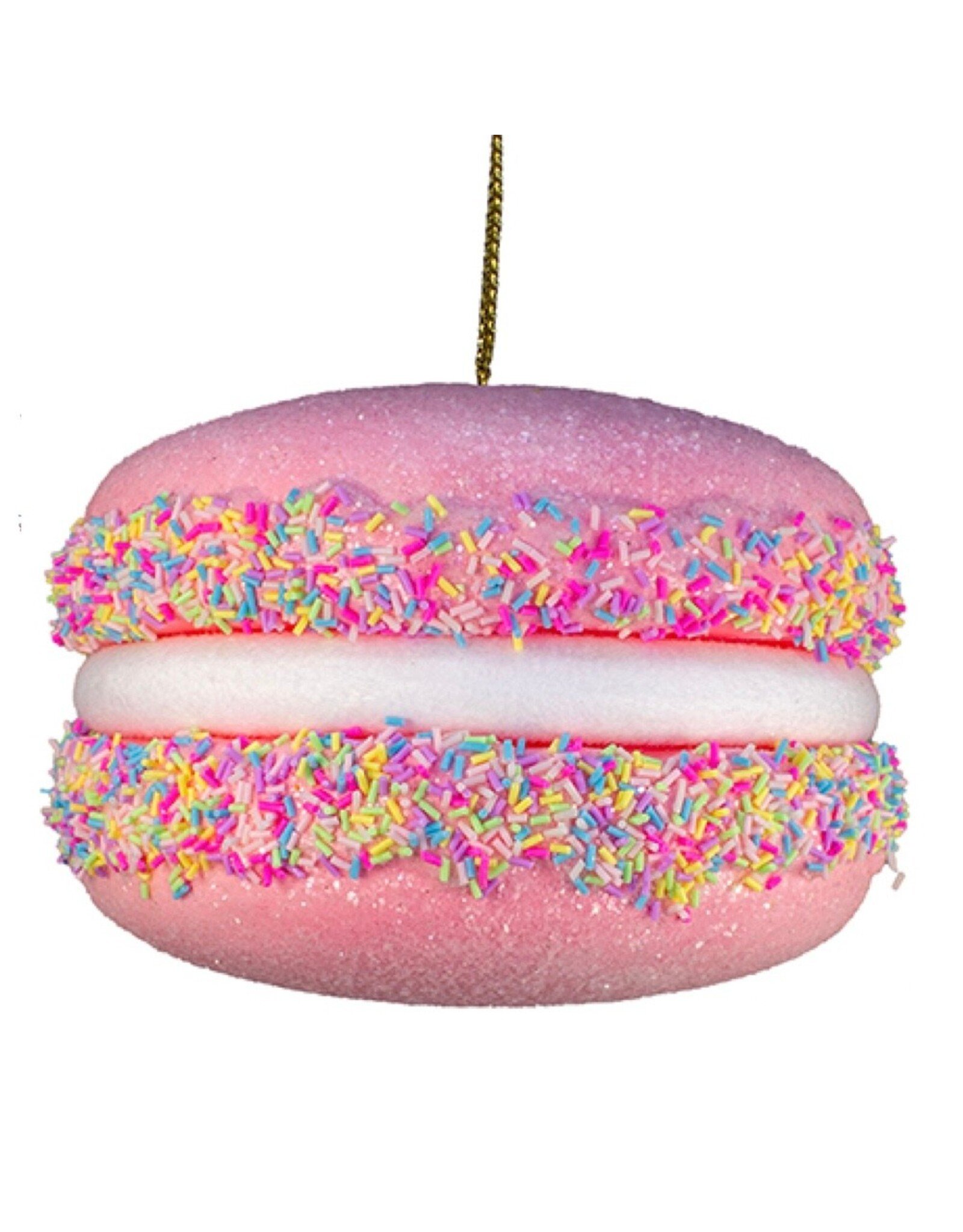 Kurt Adler Hot Pink Macaroon Ornament 7 x 4.5 Inch
