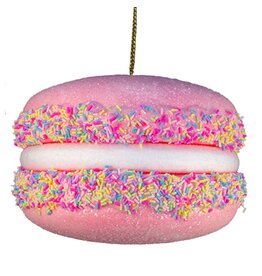 Kurt Adler Hot Pink Macaroon Ornament 7 x 4.5 Inch