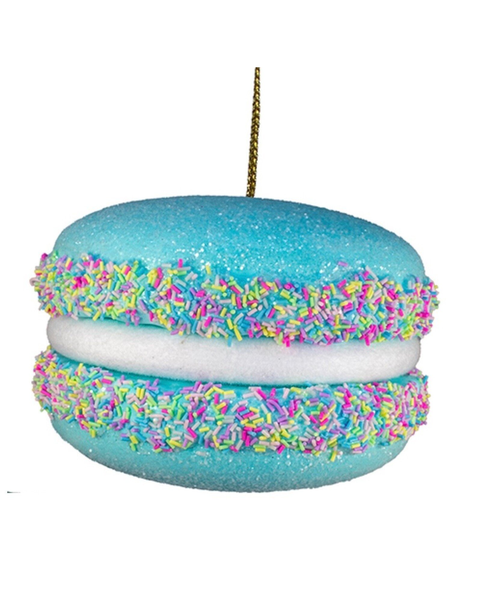 Kurt Adler Blue Macaroon Ornament 7 x 4.5 Inch