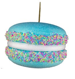 Kurt Adler Blue Macaroon Ornament 7 x 4.5 Inch