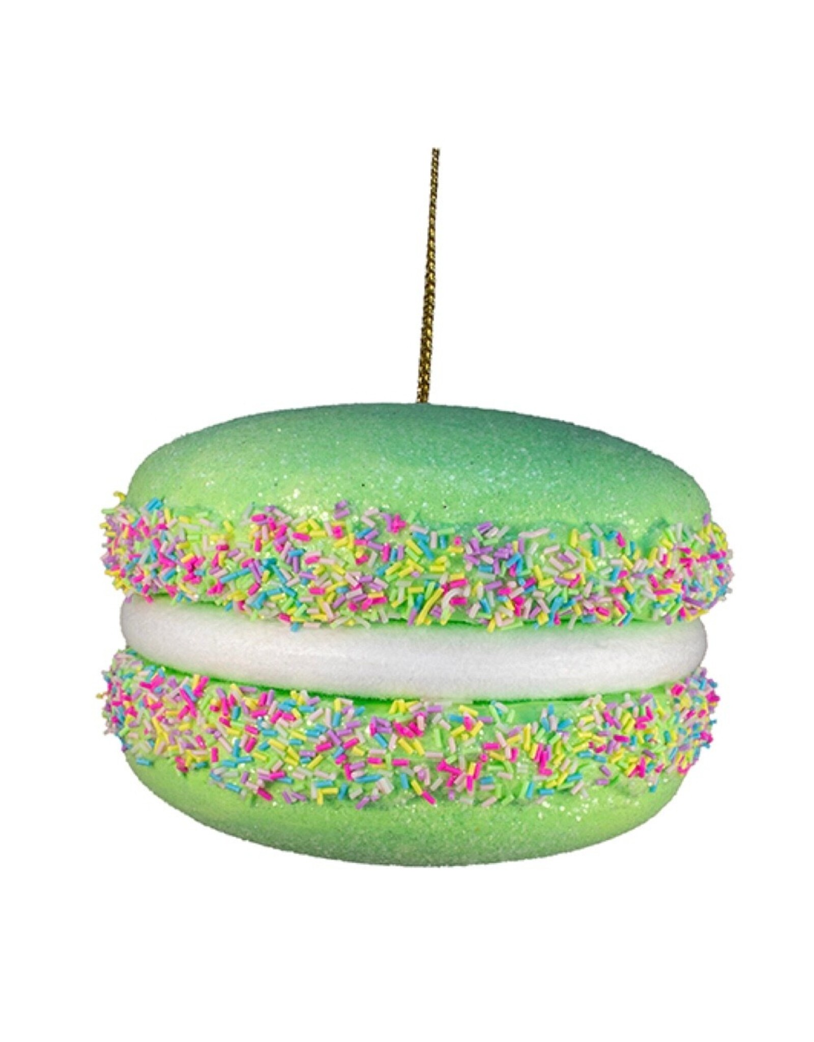 Kurt Adler Green Macaroon Ornament 7 x 4.5 Inch