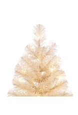 Kurt Adler 3FT Pre-Lit LED WW Twinkle Cream Colored Tree