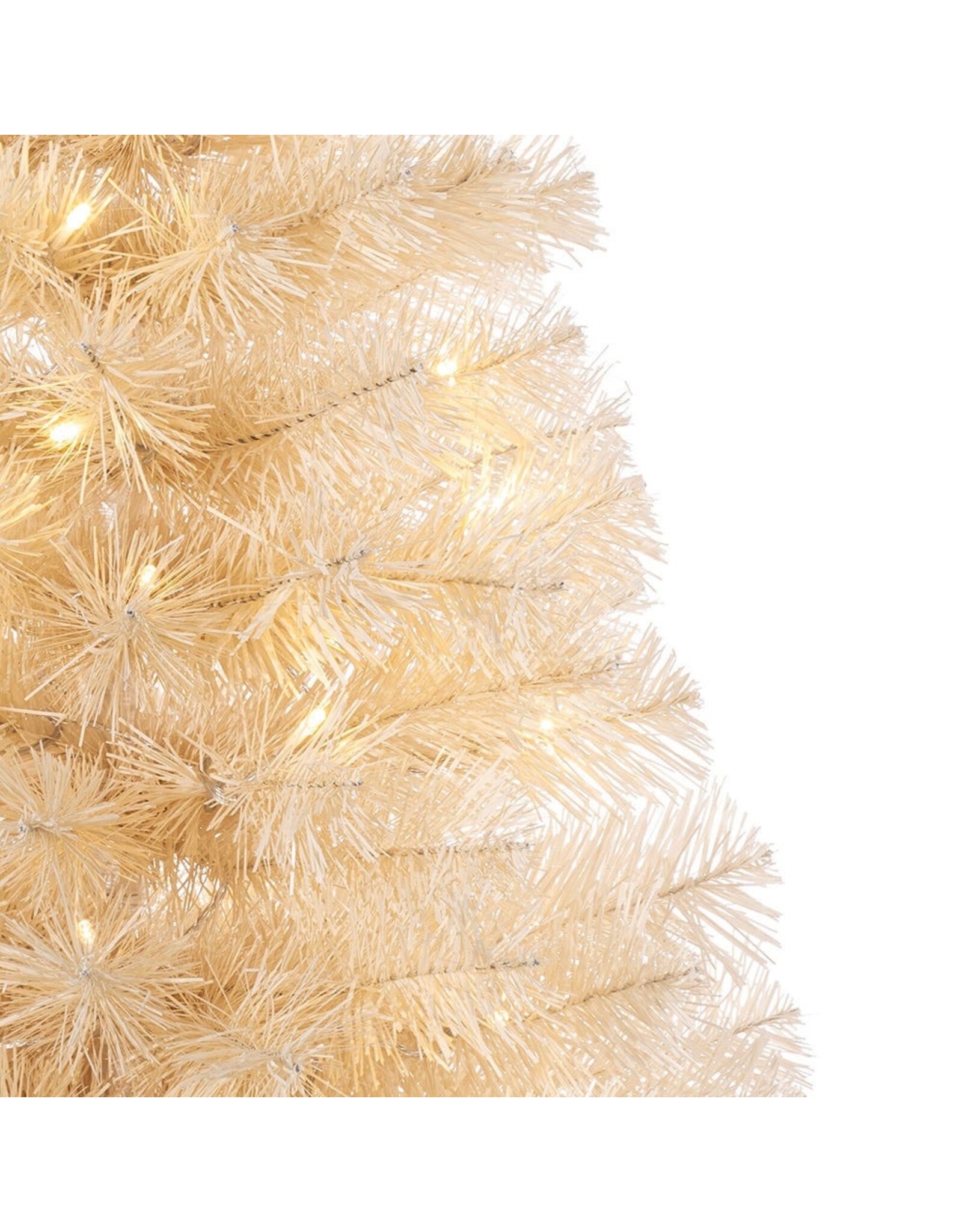 Kurt Adler 3FT Pre-Lit LED WW Twinkle Cream Colored Tree