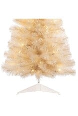 Kurt Adler 3FT Pre-Lit LED WW Twinkle Cream Colored Tree