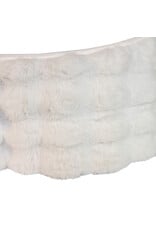 Kurt Adler Christmas Tree Collar 24 Inch White Fur Tree Collar