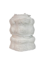 Kurt Adler Christmas Tree Collar 24 Inch White Fur Tree Collar